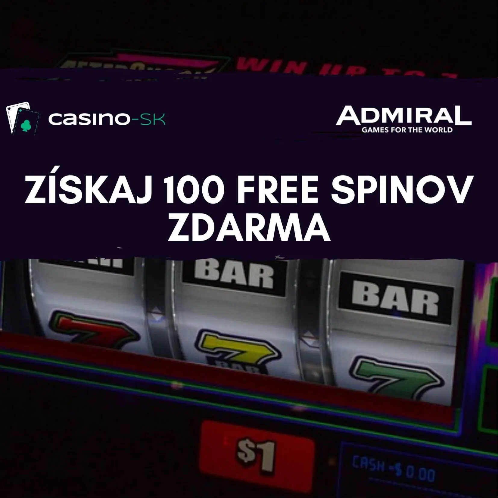 Admiral casino 100 free spinov
