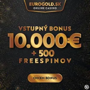 Vstupný bonus eurogold casino sk